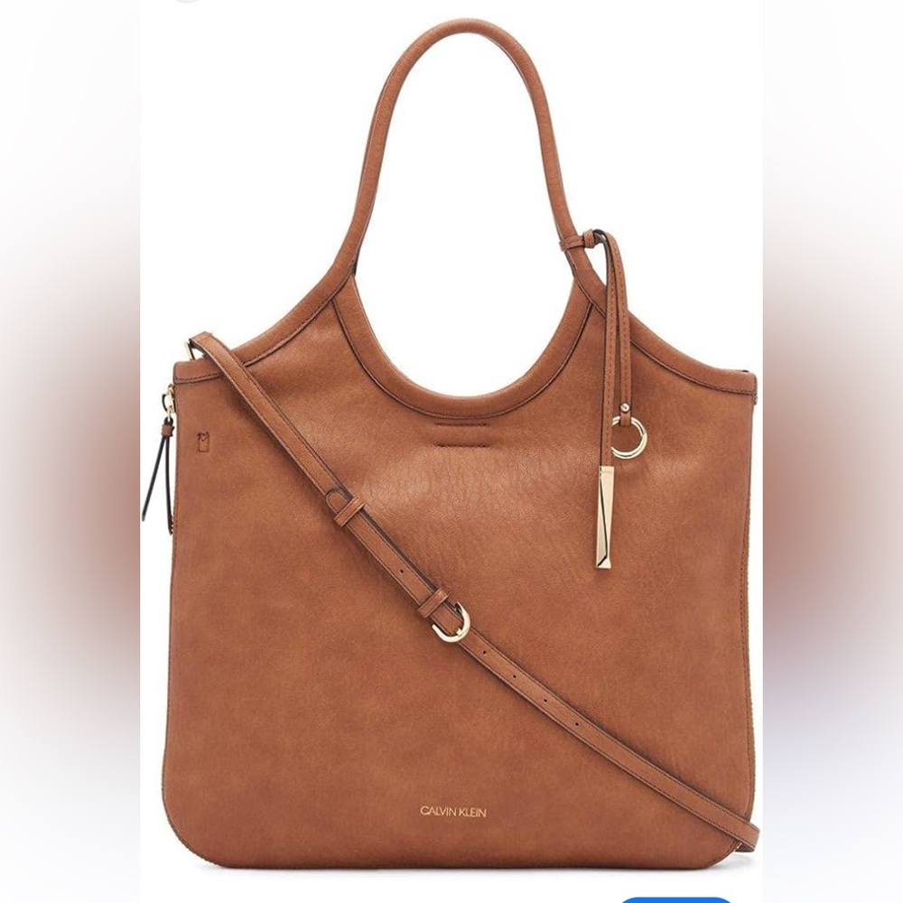 Calvin Klein Brown Tote Bag-measures 13 x 13 x 4 1/2“